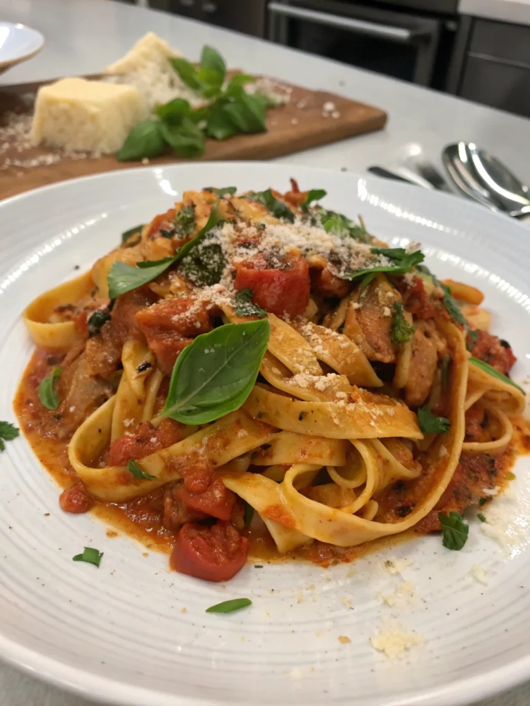 italian drunken noodles recipe