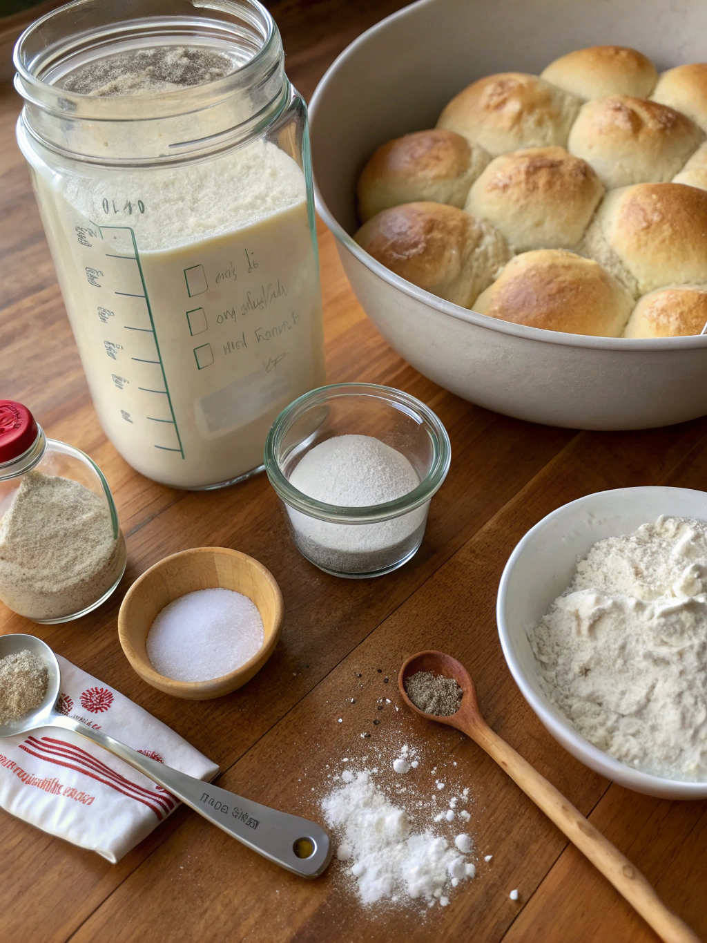 sourdough dinner rolls recipe ingredients