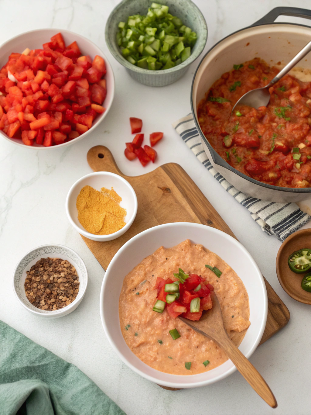 rotel dip recipe preparing steps
